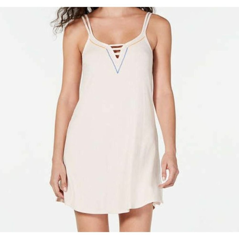 Jenni Short Gown Peach Sugar Berry Ladder Scoop Neck Chemise Style
